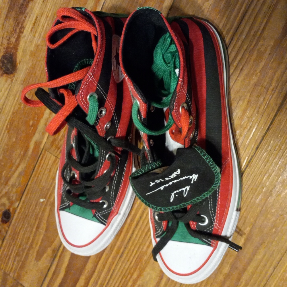 Denimtears David Hammons silkscreen  signed Chuck 70s size 8.5